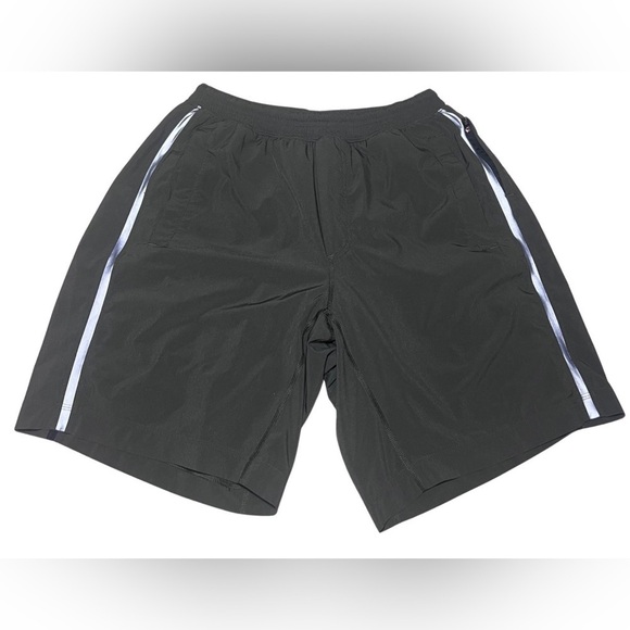 Lululemon Olive Green, Long Size Men's Large Lined Spandex Athletic shorts - Picture 1 of 7